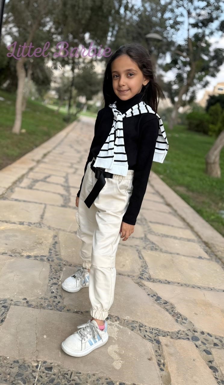 البنطون كارجو جبردين + التوب ديربي + معاه الإسكارف - الصورة 4